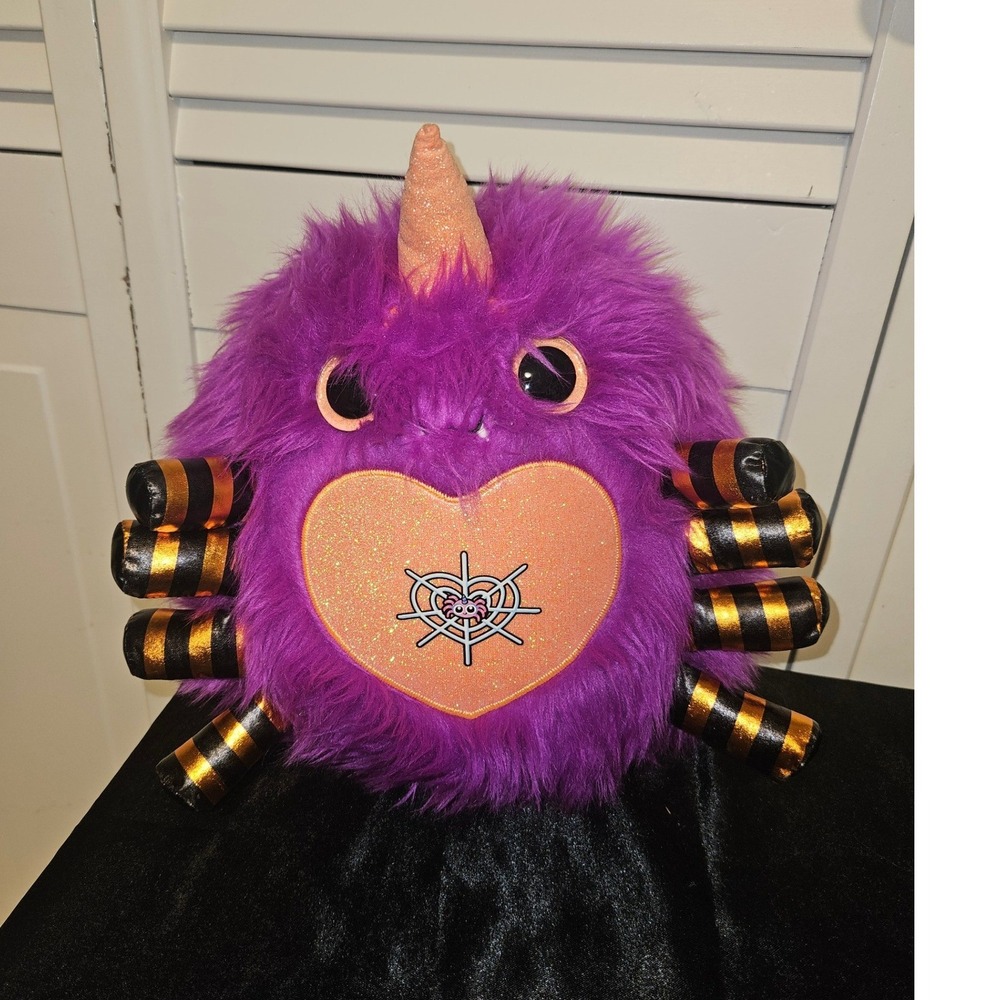 Zuru Rainbocorns Itzy Glitzy Purple Spider Unicorn Plush Bat Wings Halloween Toy